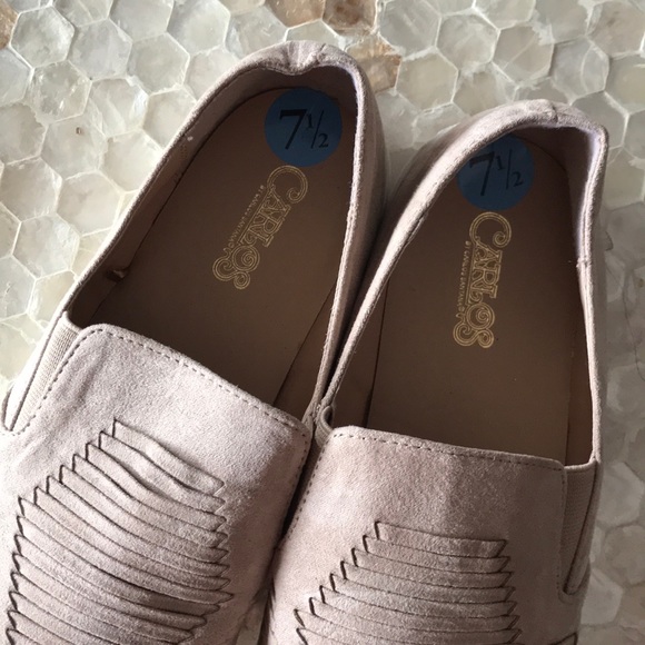 NWOB Carlos Santana tan suede shoes size 7.5 - Picture 3 of 4